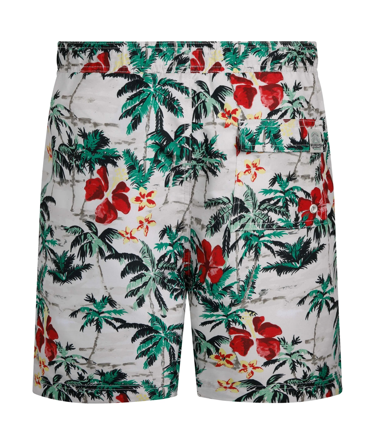 Weird Fish Mens Belukha Printed Swim Shorts - Peapod