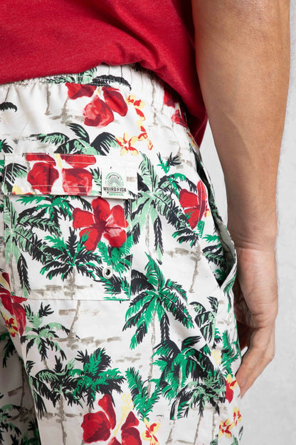 Weird Fish Mens Belukha Printed Swim Shorts - Peapod