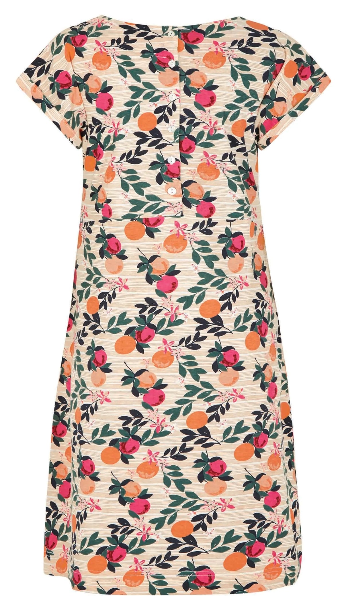 Cantaloupe fruit print Tallahassee women's dress from Weird Fish.