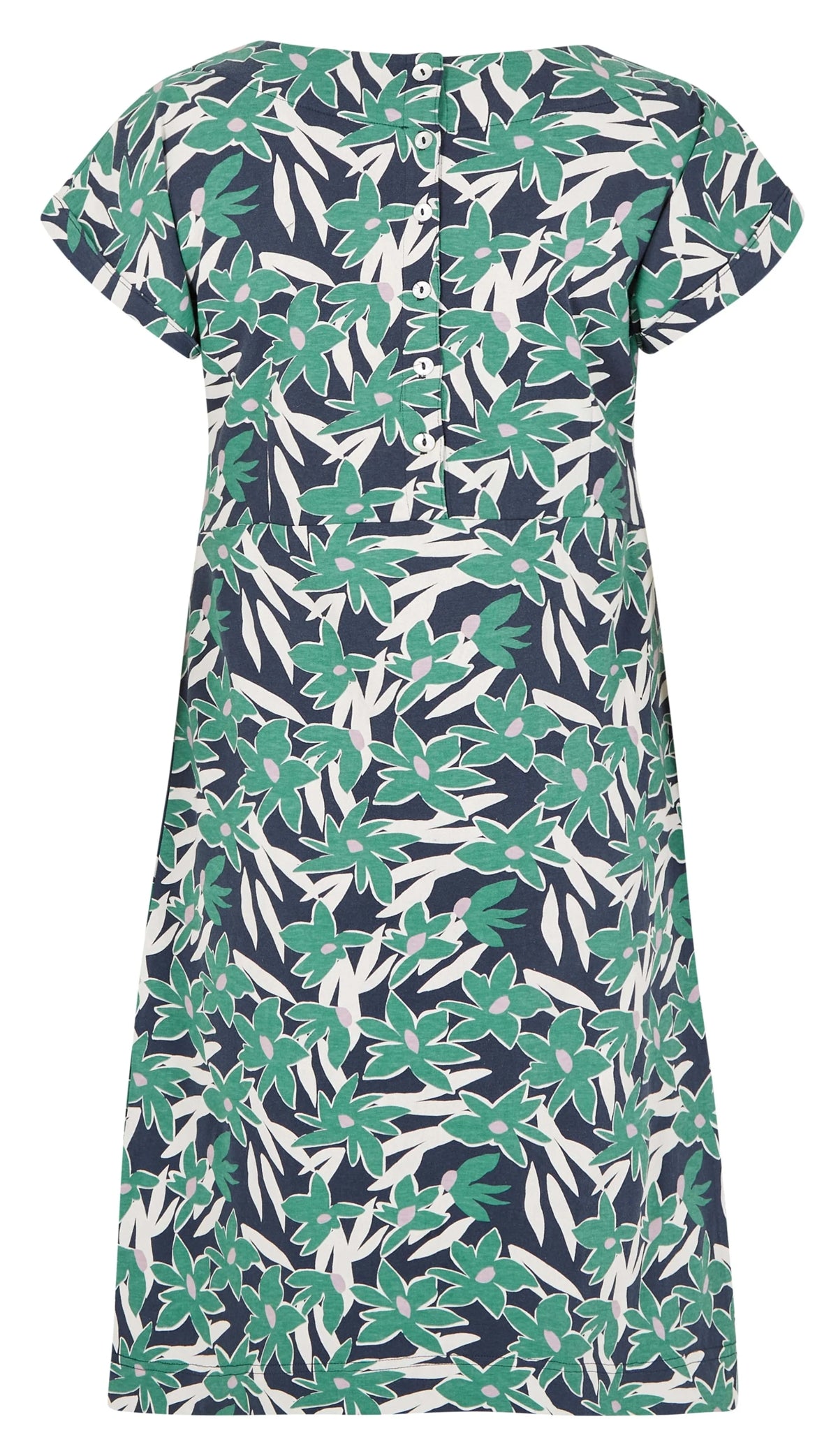 Dark Jade Green floral print Tallahassee women's dress from Weird Fish.