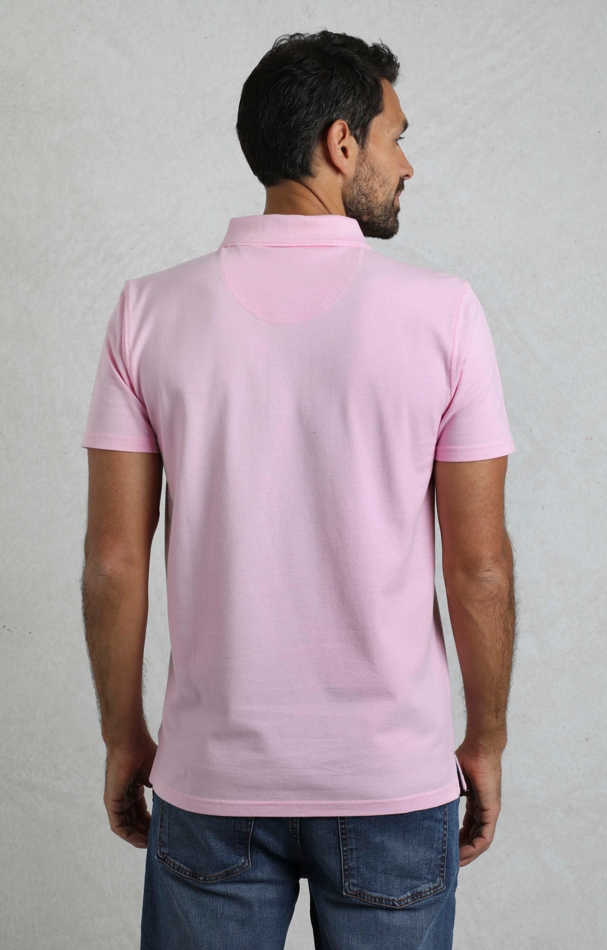 Weird Fish Mens Miles Pique Polo Shirt - Pink