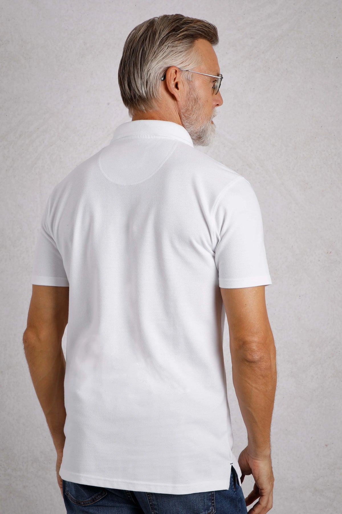 Weird Fish Mens Miles Pique Polo Shirt - White