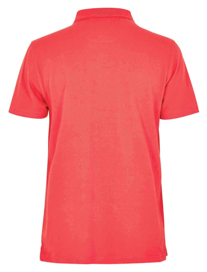 Miles Pique short sleeve Miles polo shirt from Weird Fish in Radical Red.