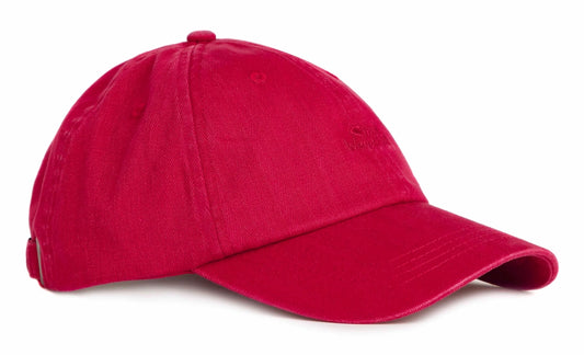 Weird Fish Scarfell Washed Branded Cap - Baked Apple Red