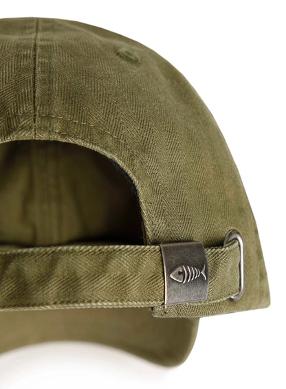 Weird Fish Firbank Washed Graphic Cap - Military Olive