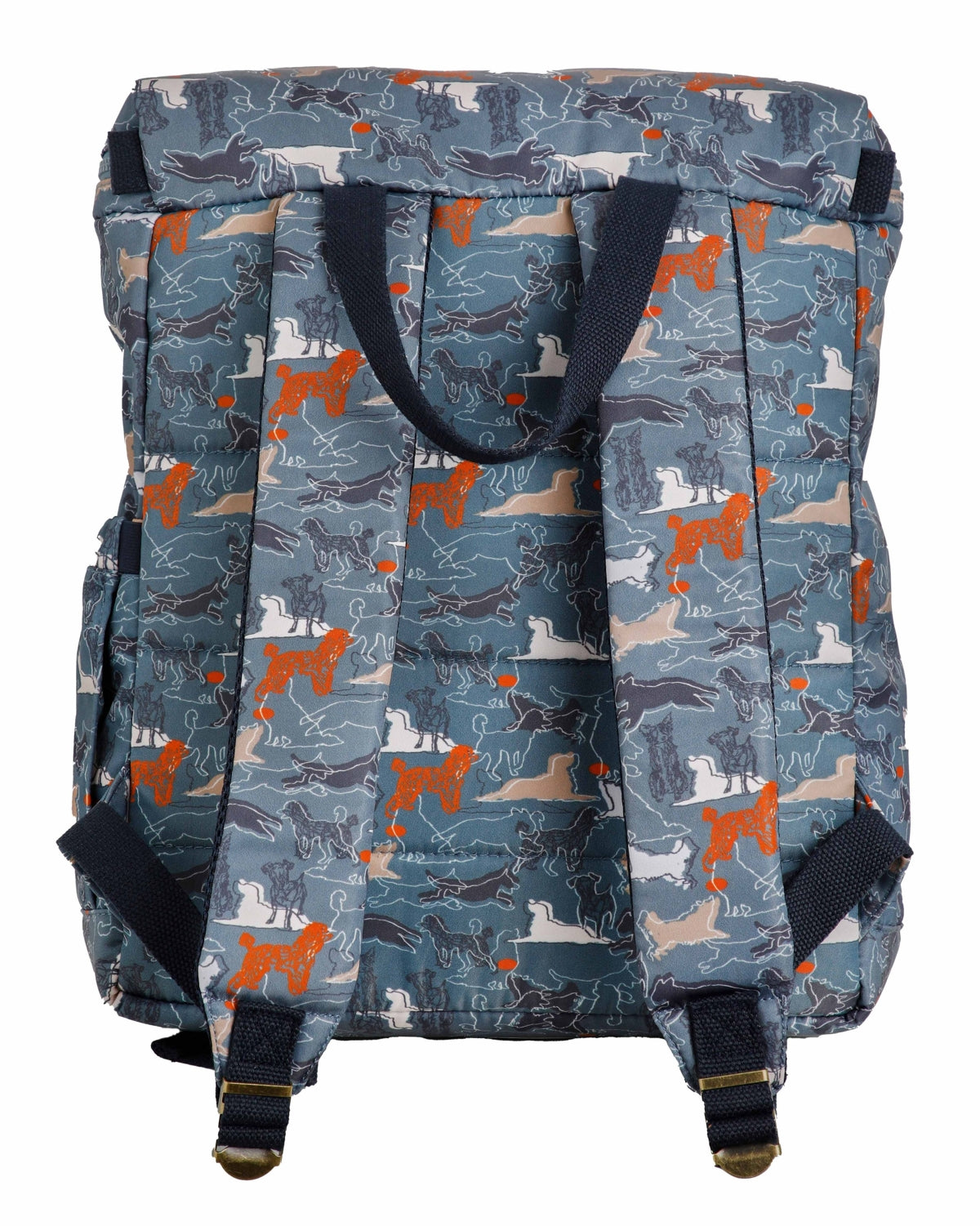 Weird Fish Nahla Dog Print Backpack - Blue Mirage
