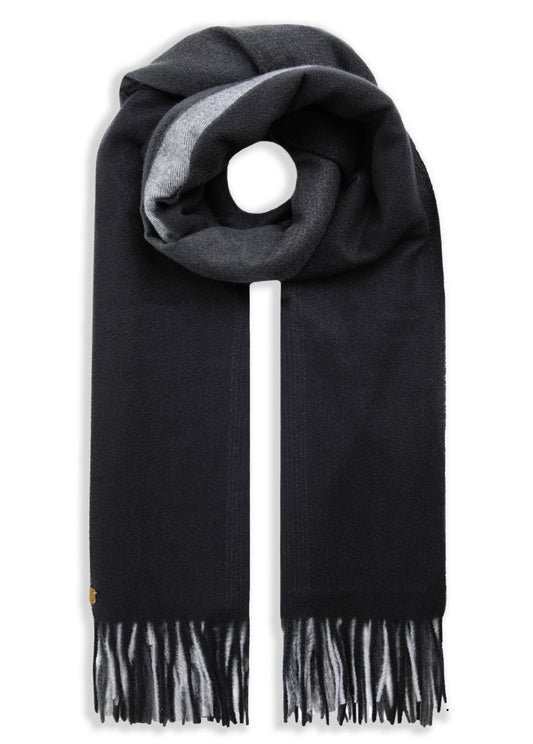 Weird Fish Oban Eco Ombre Scarf - Anthracite