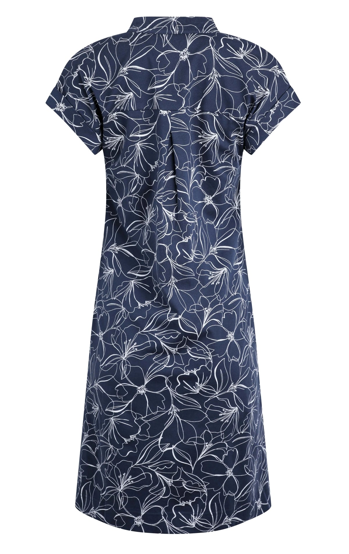 Weird Fish Womens Suffolks Printed Jersey Dress	- Dark Navy