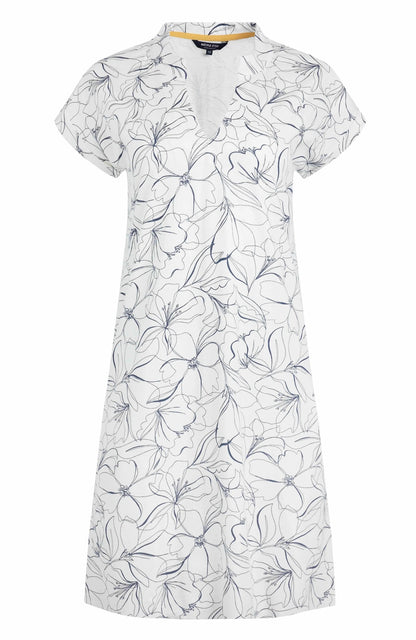 Weird Fish Womens Suffolks Printed Jersey Dress	- Light Cream