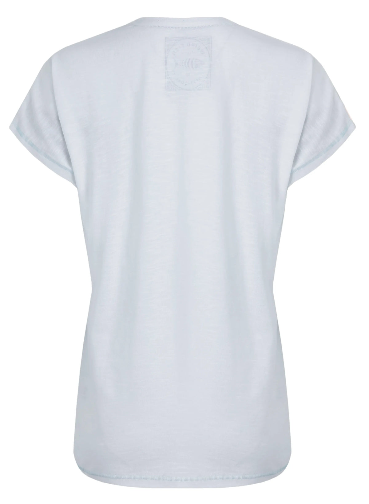 Weird Fish Womens Beach Run Print T-Shirt - White