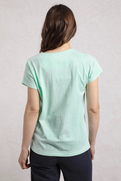Weird Fish Womens Adventure Awaits Print Tee - Seafoam
