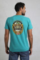 Weird Fish Mens Beer Guzzling Print T-Shirt Viridis