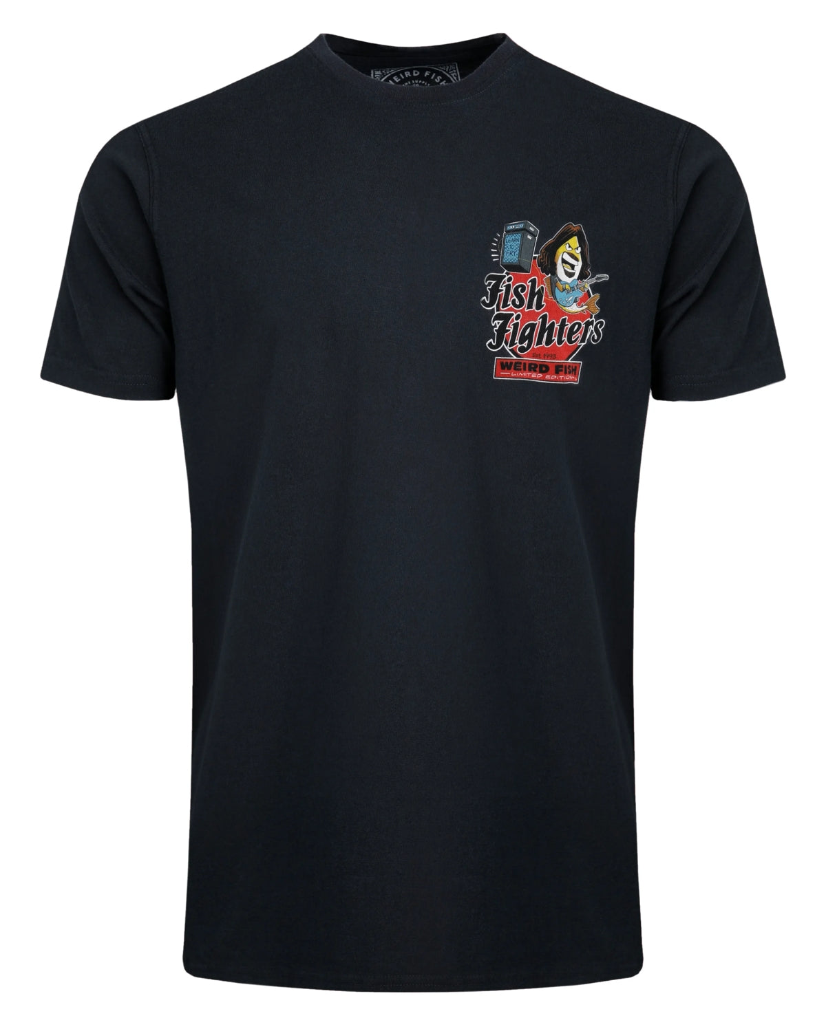 Weird Fish Mens Fish Fighters Printed Tee - Navy