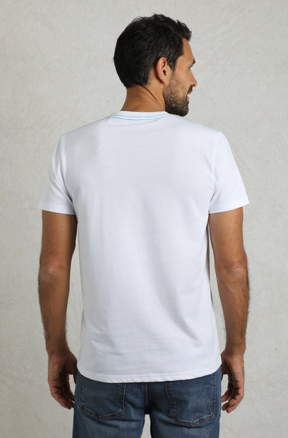 Weird Fish Mens Summer Sector Printed Tee - White