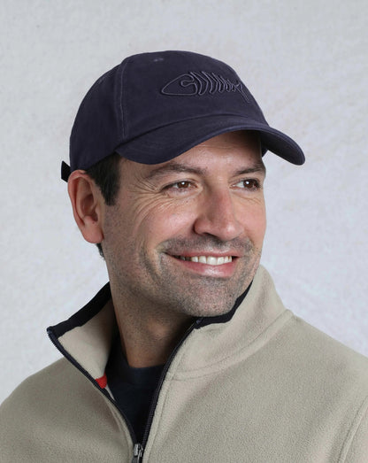 Weird Fish Bude Heavy Wash Twill Cap - Navy