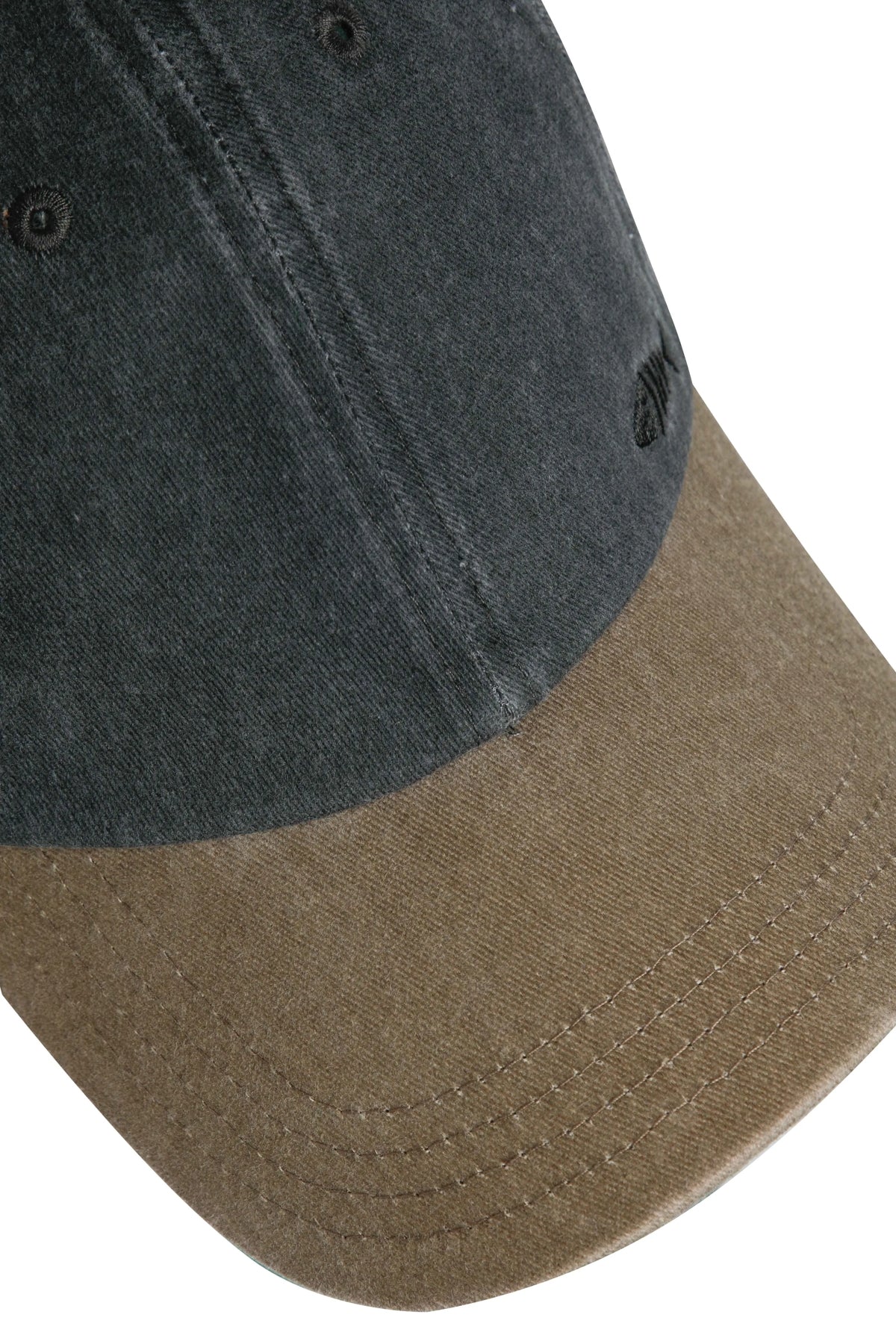 Weird Fish Westbury Heavy Wash Twill Cap - Dark Grey