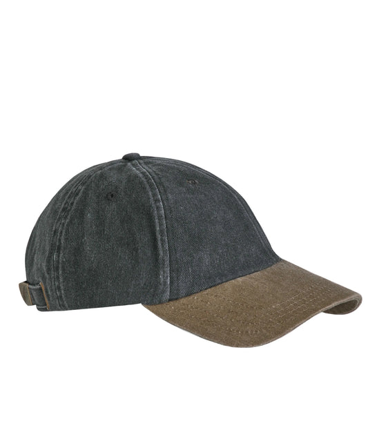 Weird Fish Westbury Heavy Wash Twill Cap - Dark Grey