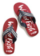 Weird Fish Mens Waterford Flip Flops Garnet