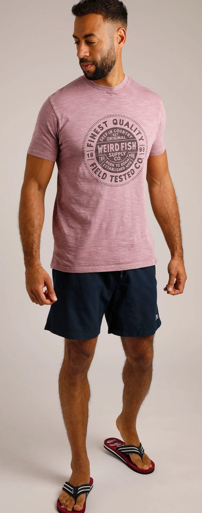 Weird Fish Mens Banning Swim Shorts - Navy