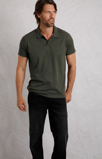 Weird Fish Mens Jetstream Polo Shirt - Fir Green