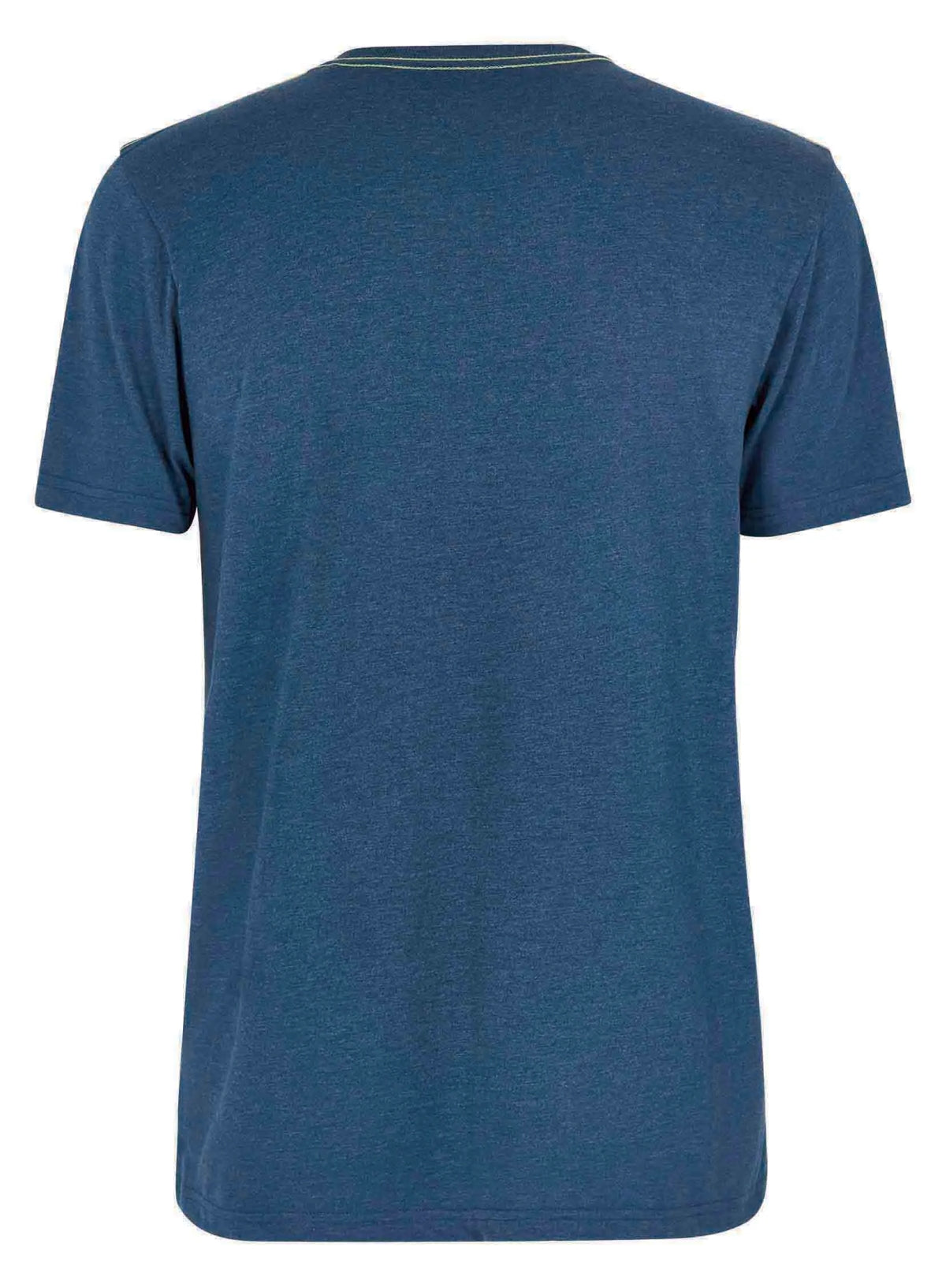 Weird Fish men's paddleboarder print tee in Ensign Blue with plain back and contrast stitching.
