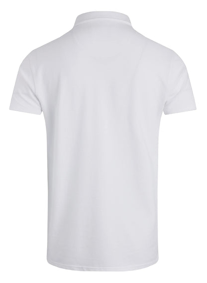 Weird Fish Mens Miles Pique Polo Shirt - White