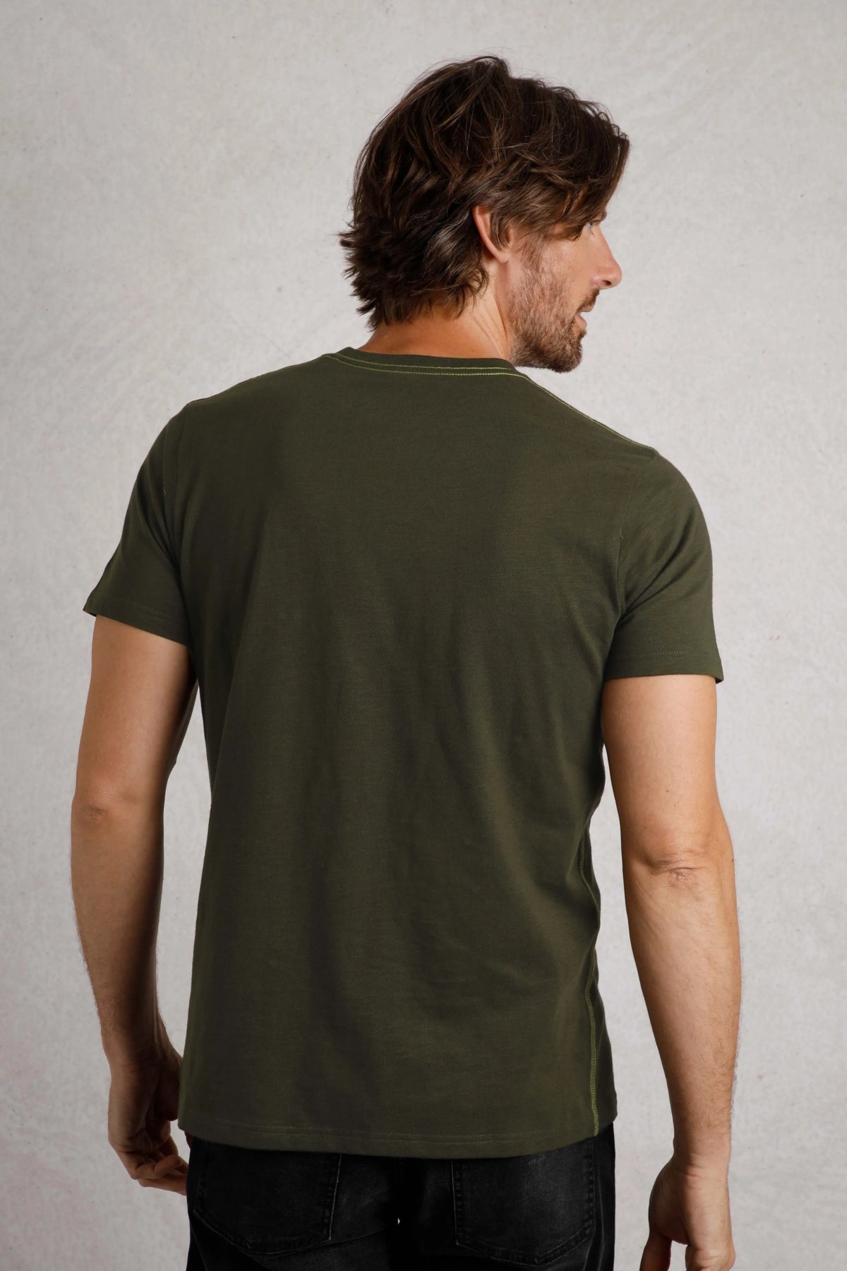 Weird Fish Mens Dark Sky Printed Tee - Fir Green
