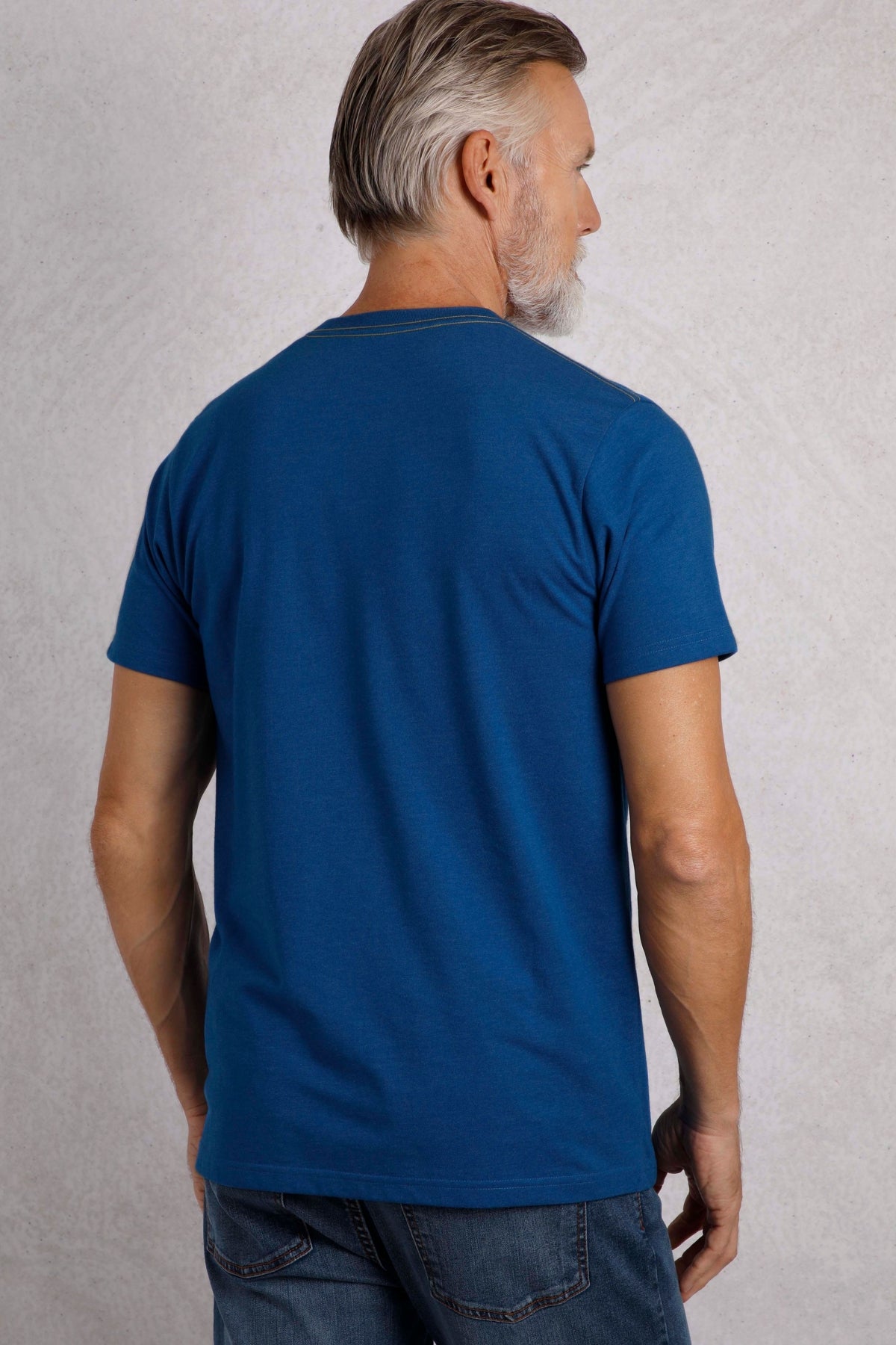 Weird Fish Mens Velocity Printed Tee - Cobalt Blue
