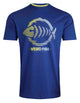 Weird Fish Mens Velocity Printed Tee Cobalt Blue