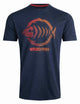 Weird Fish Mens Velocity Printed Tee Dark Blue