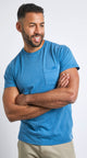 Weird Fish Mens Irvine Pocket Tee Dark Blue