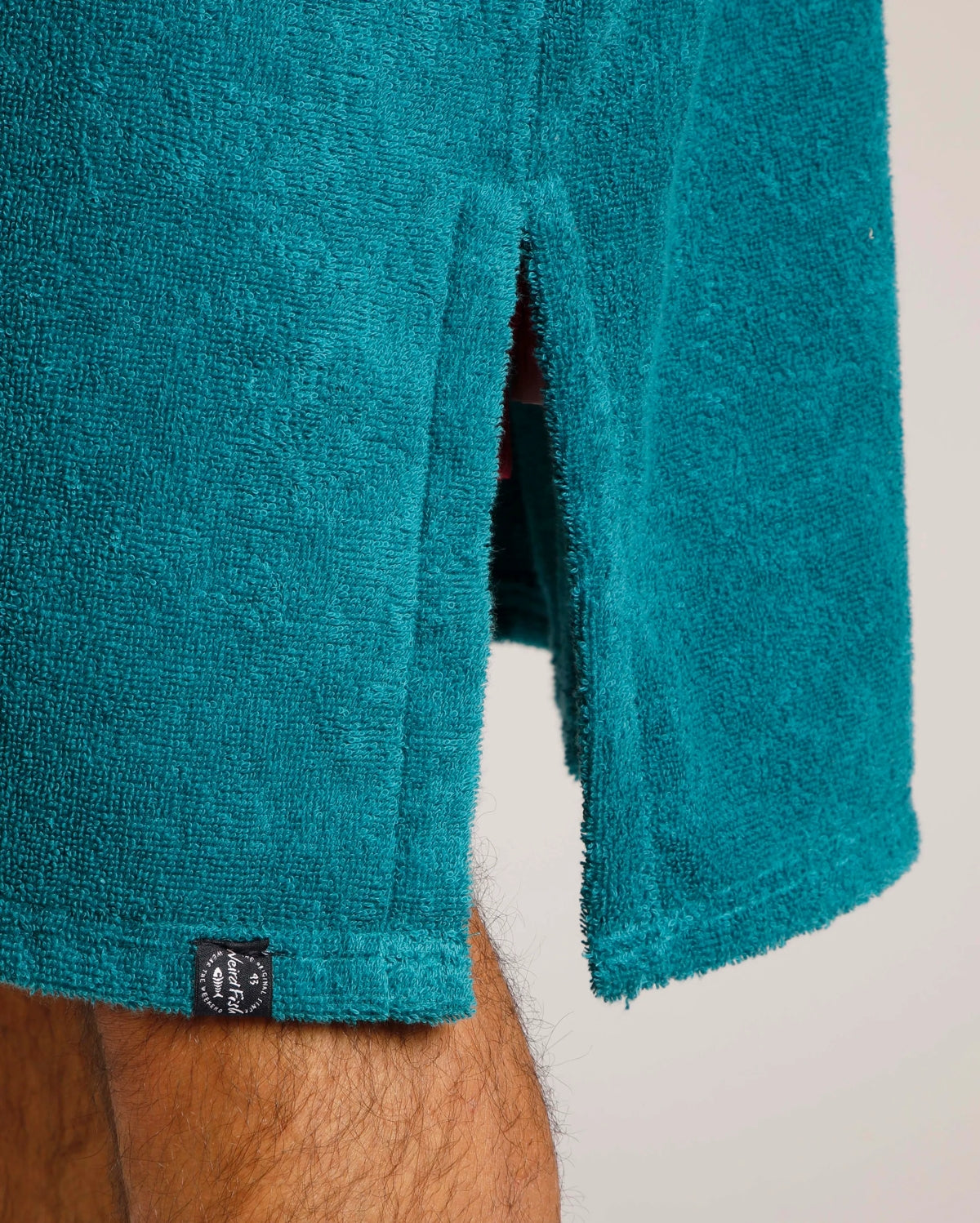 Weird Fish Adults Unisex Oceana Towelling Changing Robe - Peacock Blue