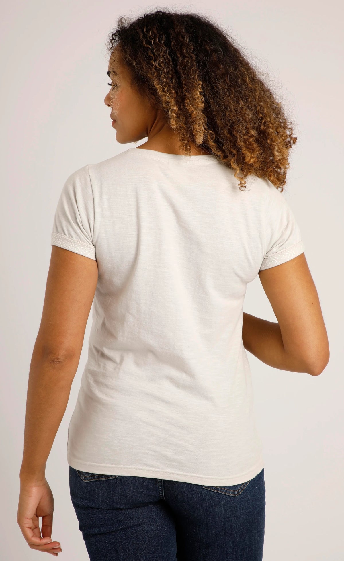 Weird Fish Womens 'Trinity' Short Sleeve Tee - Pearl Grey