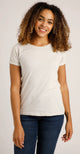 Weird Fish Womens Trinity Short Sleeve Tee Pearl Grey