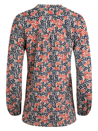 Weird Fish Womens Brooke Printed Jersey Top - Sand Dune