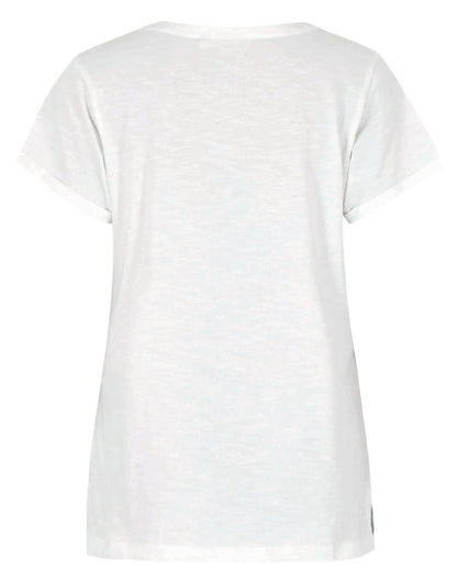 Women's Wild Swimmmers pocket print tee from Weird Fish in White.