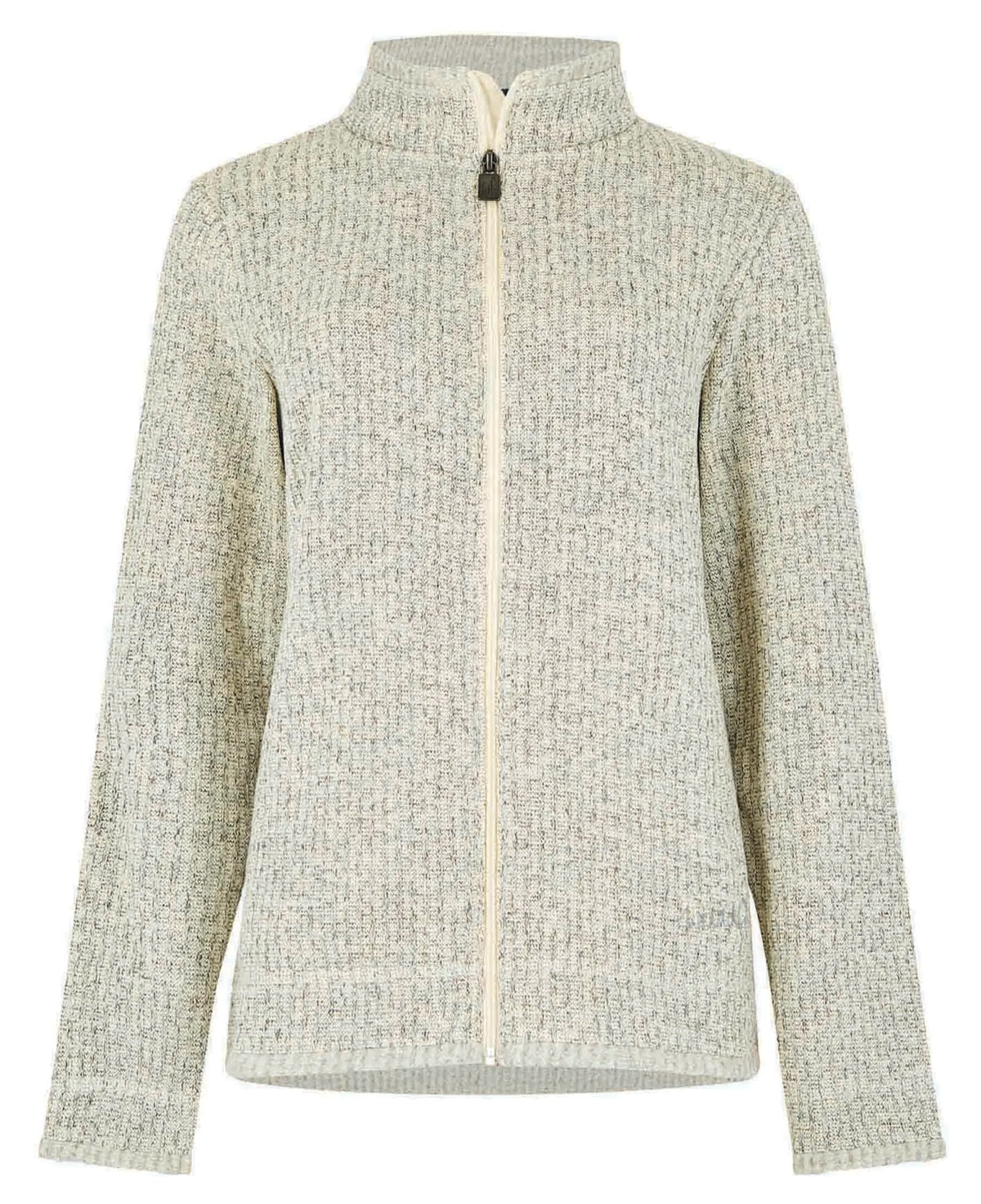 Weird Fish Womens Oreille Full Zip Textured Fleece - Lemon
