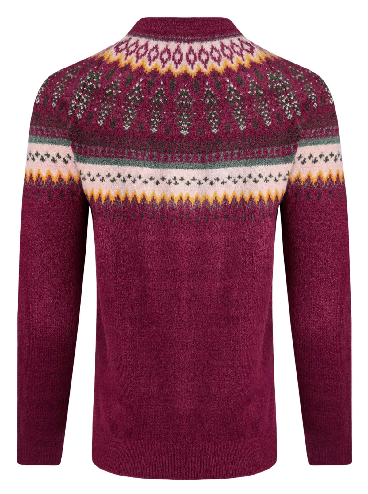 Weird Fish Womens Lowell Fair Isle Jumper - Boysenberry