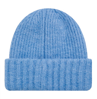 Weird Fish Neve Double Rib Beanie Hat - Cool Blue