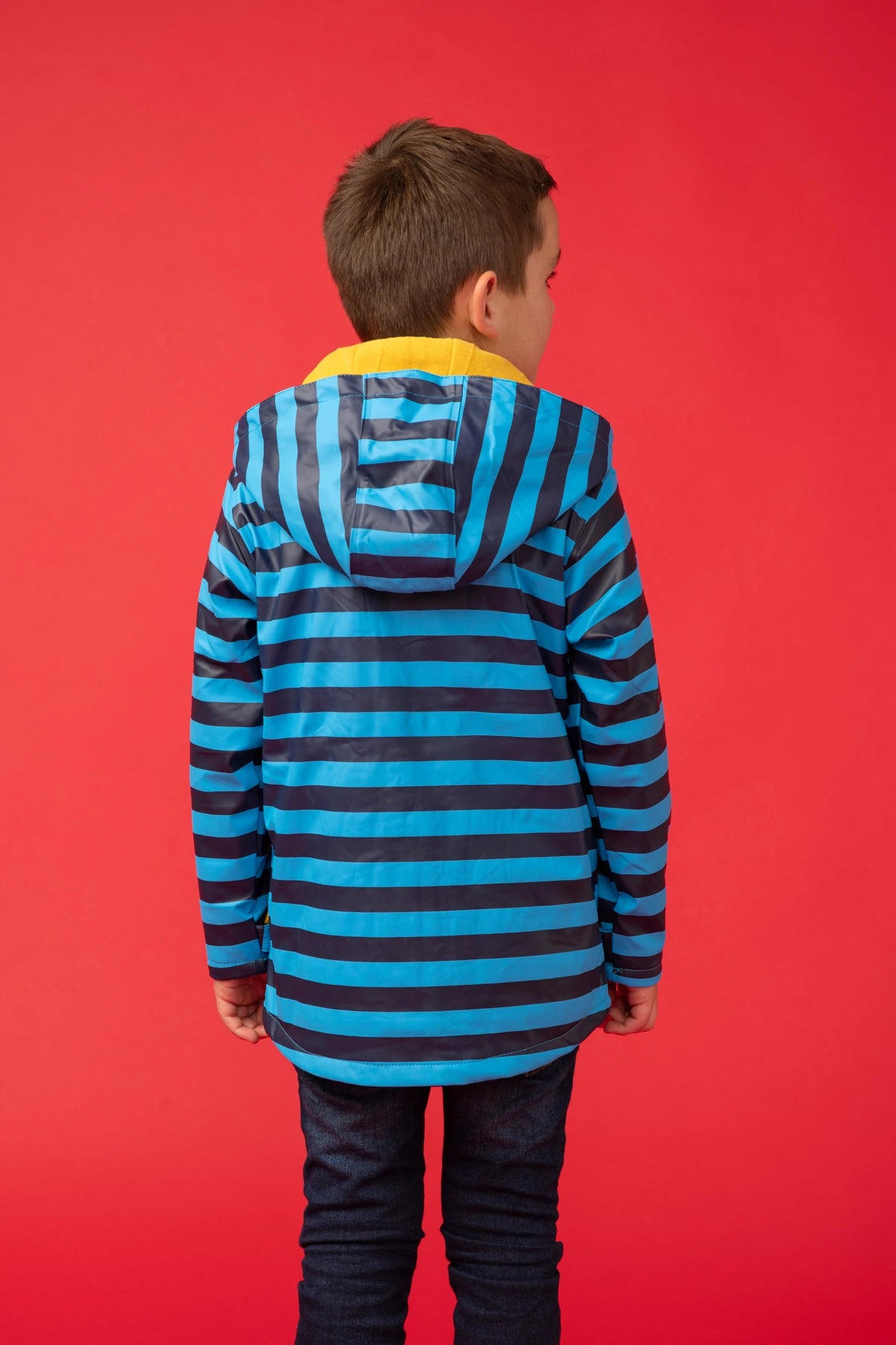 Striped rain jacket new arrivals