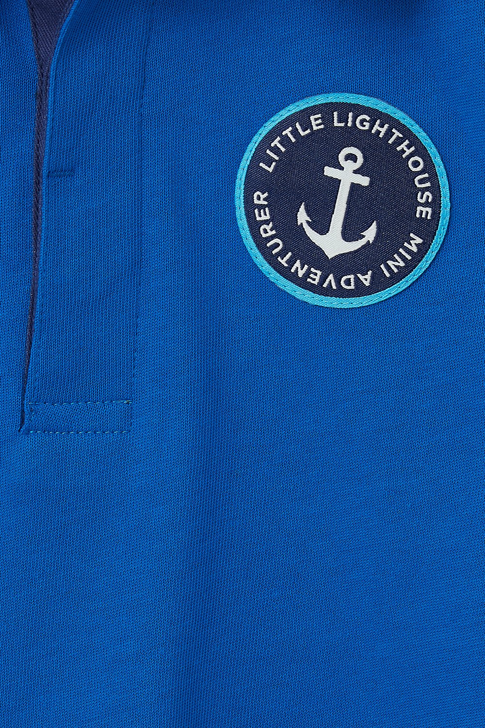 Lighthouse Kids 'Alfie' Long Sleeve Rugby Shirt - Ocean Blue