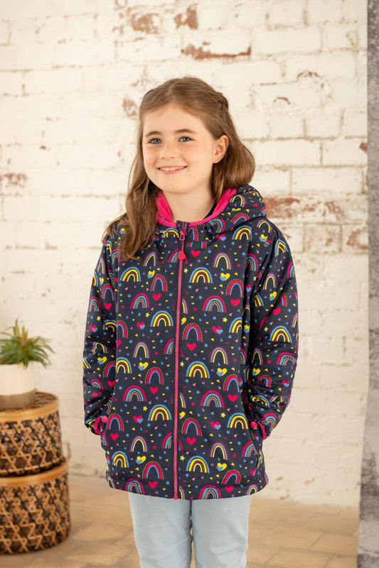 Lighthouse Kids 'Amelia' Raincoat - Rainbow Print