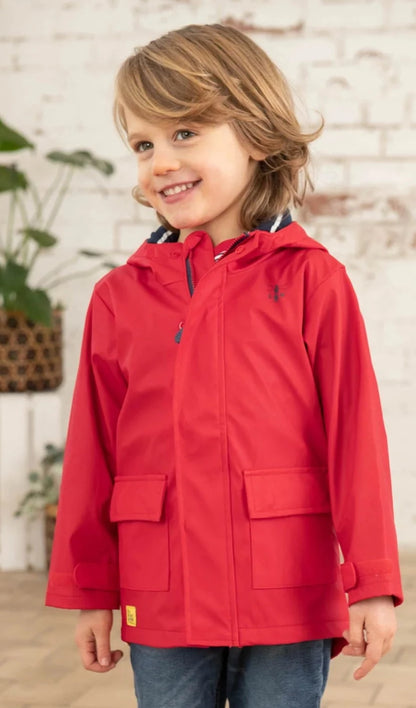 Lighthouse Kids 'Anchor' Waterproof Jacket - Red