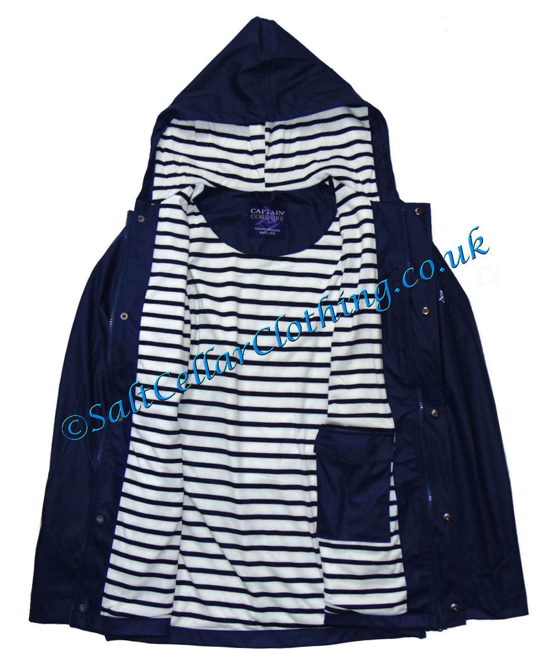 Captain Corsaire Unisex 'Roscoff' Waterproof Raincoat - Navy