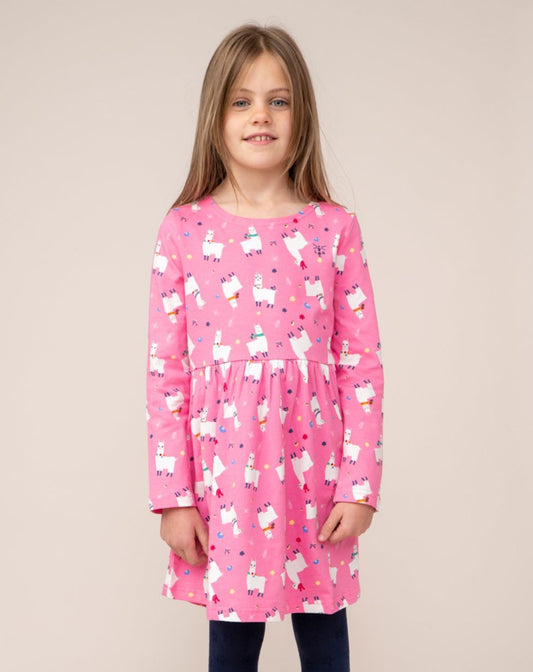 Lighthouse Kids 'Ellie' Dress - Llama Print