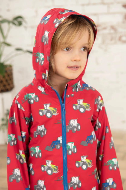 Lighthouse Kids 'Ethan' Waterproof Jacket - Pillarbox Farm Print