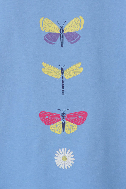 Lighthouse Kids 'Causeway' Short Sleeve Tee - Butterfly Print