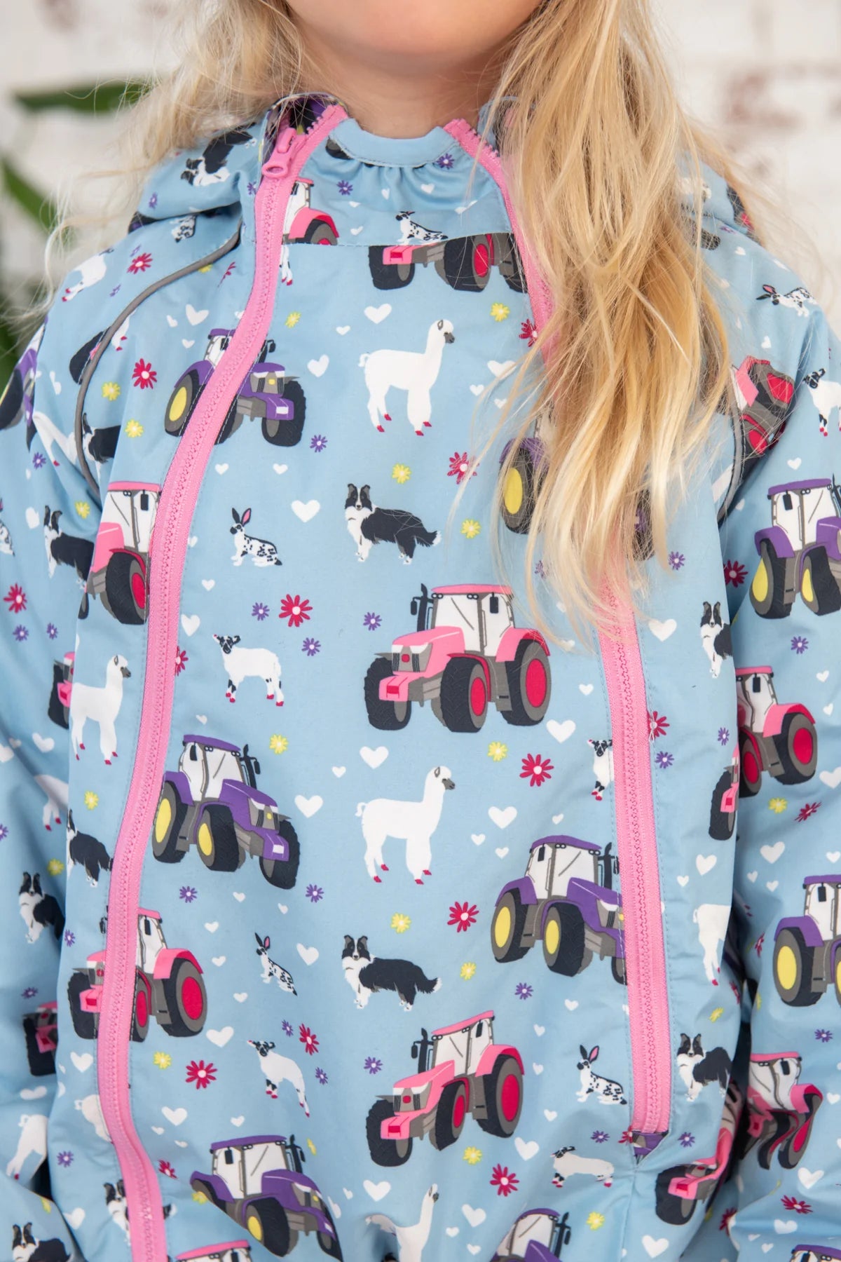 Lighthouse Kids 'Jamie' Waterproof Winter Puddlesuit - Sky Farm Print