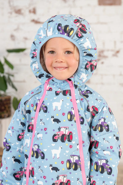 Lighthouse Kids 'Jamie' Waterproof Winter Puddlesuit - Sky Farm Print