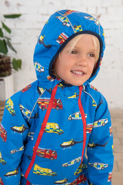Lighthouse Kids 'Jamie' Waterproof Winter Puddlesuit - Transport Print